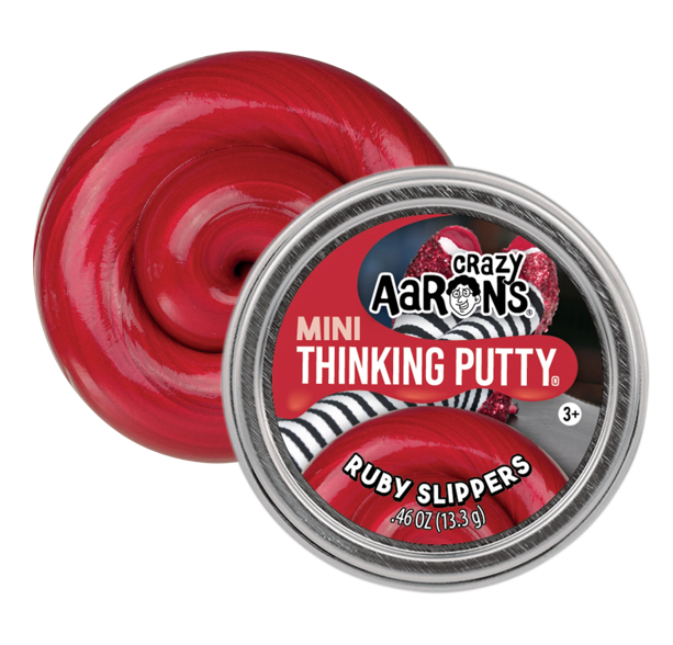 Crazy Aarons Thinking Putty Mini, Ruby Slippers