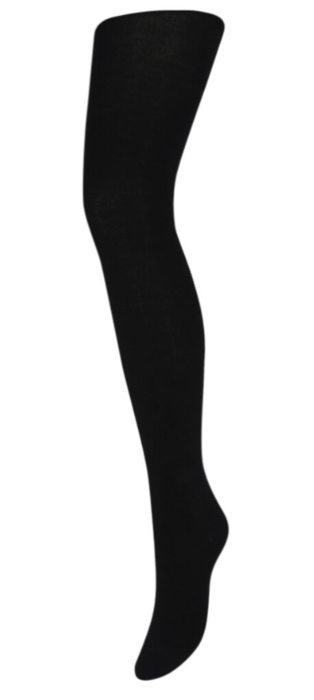 Mp Woman strømpebukser med merinould - vaflet mønster, sort