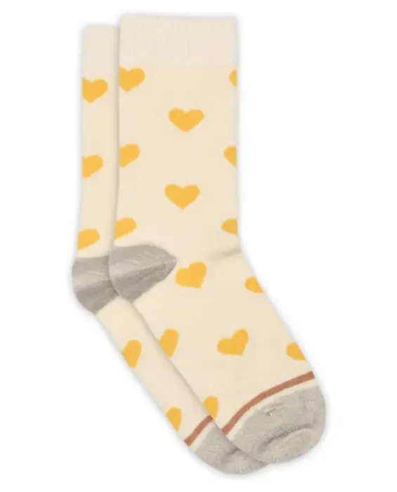 MP Woman Ada bomuldsstrømper med hjerter og glimmer - flere farver