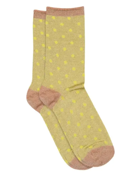 MP Woman Donna glimmerstrømper med prikker (lille tåsøm)