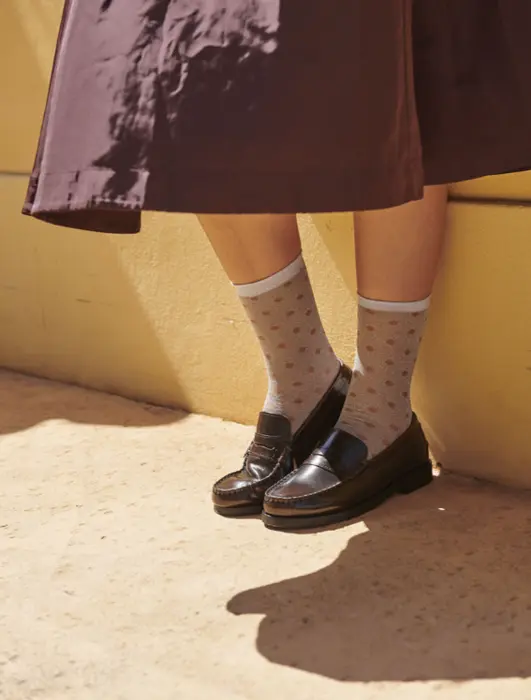 MP Woman Donna glimmerstrømper med prikker (lille tåsøm)