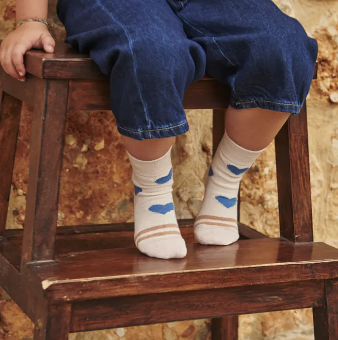 MP Kids Ada bomuldsstrømper med hjerter, flere farver