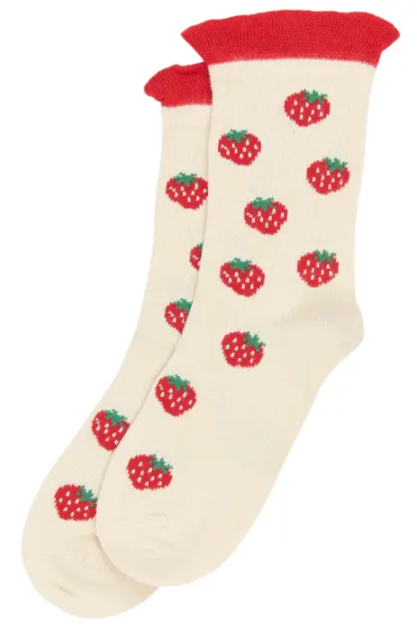 Minipop bambusstrømper 3-pak mix, Cherry Tomato