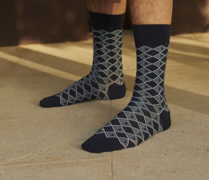 Mp Men Victor bomuldsstrømper med mønster - vælg farve