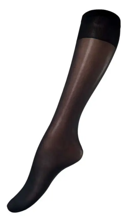 Festival knæstrømper microfiber 20 denier, sort eller summer - 2-pak