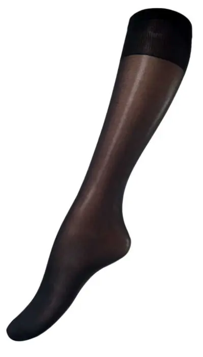 Festival knæstrømper microfiber 20 denier ekstra vidde, sort eller summer - 2-pak