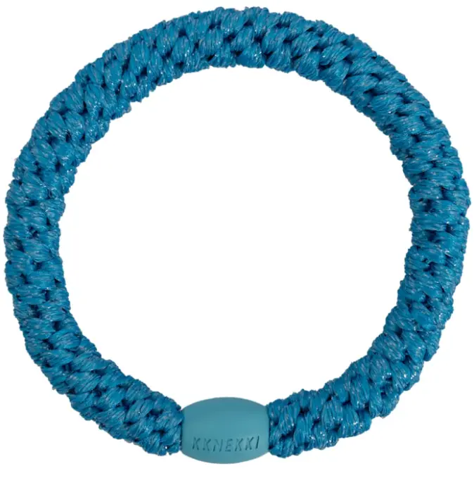 Kknekki elastik fra Bon Dep #10, Azure blue glitter