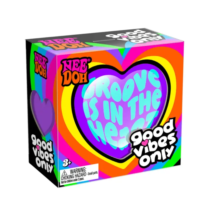 NeeDoh Good Vibes Only - hjerte med tekst