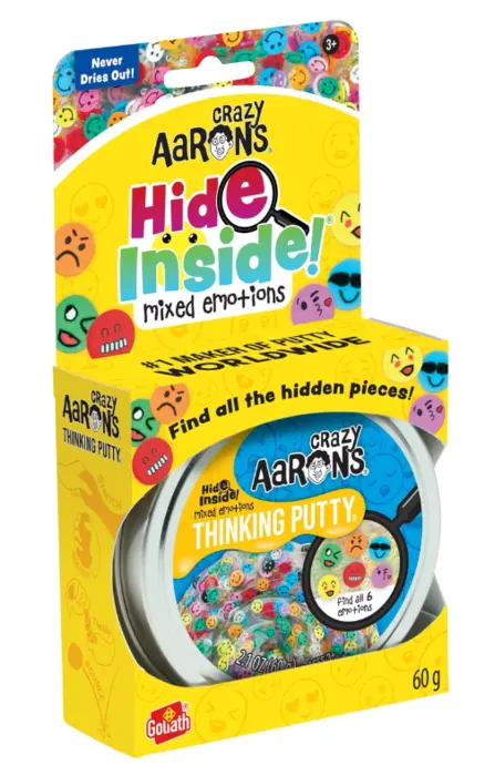 Crazy Aarons Thinking Putty, Hide Inside Mixed Emotions