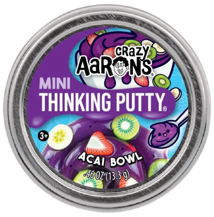 Crazy Aarons Thinking Putty Mini, Acai Bowl