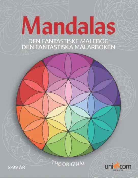 Mandalas den fantastiske malebog, fra 8-99 år