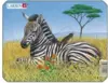 Larsen puslespil mini Afrikas dyr zebra eller abe, 9 brikker