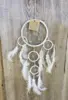 Drømmefanger 12 cm med 5 ringe og sølvtråd, flere farver