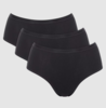 Sloggi Go Daily Cotton trusser midi - økologisk, 3-pak i sort