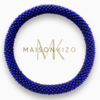 Maison Kizo Nepal armbånd af glasperler, #07 blåt