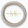 Maison Kizo Nepal armbånd af glasperler, #01 sølv