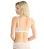 Sloggi Free Evolve PU Lace - sømløs bh med blonde - hvid