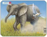 Larsen puslespil Afrikas dyr, Elefant 9 brikker