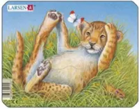 Larsen puslespil Afrikas dyr, Løveunge 9 brikker