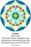 Divine Design mandala kort, Athene - indre visdom
