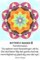 Divine Design mandala kort, Butterfly maiden II - transformation