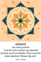 Divine Design mandala kort, Aphrodite - din indre gudinde