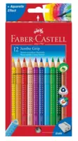 Faber-Castell farveblyanter jumbo grip, 12 stk