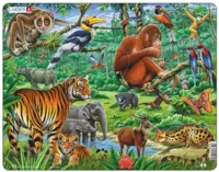 Larsen puslespil Junglens dyr, 20 brikker