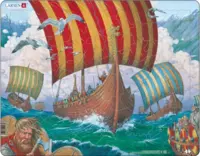 Larsen puslespil Vikingeskib, 64 brikker