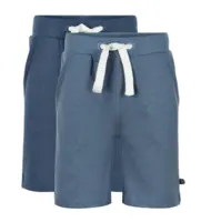 Minymo shorts med elastik 2 par, blå