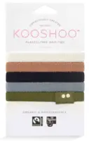 Kooshoo hårelastikker øko og plastikfri, flade Classic 5 stk