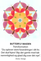 Divine Design mandala kort, Butterfly maiden - transformation
