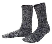 Living Crafts økologiske sokker i bomuld, Lovis sort/creme