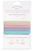 Kooshoo hårelastikker øko og plastikfri, runde Pastel Blooms 8 stk