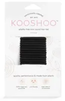 Kooshoo hårelastikker øko og plastikfri, mini runde sort 12 stk
