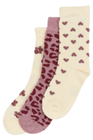 Minipop bambusstrømper 3-pak mix, Autumn Anemone