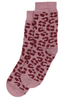 Minipop bambusstrømper motiv, Leo rosa