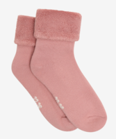Minymo Cozy sokker i blød bomuldsfrotté, Rosa