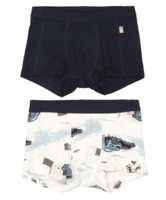 Joha bambus boxershorts 2 par, Navy m racerbil