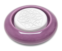 Taoasis duftsten til aromaterapi, blomst i lilla skål