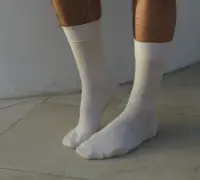 Mp Men Frank ensfarvede ribbede strømper  - vælg farve