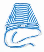 Smallstuff hjelm stribet, blå og hvid